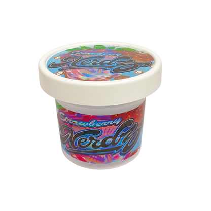 12 Pack - Ice Cream Pint Style Containers (Lids & Display Boxes) - Choose Your Design
