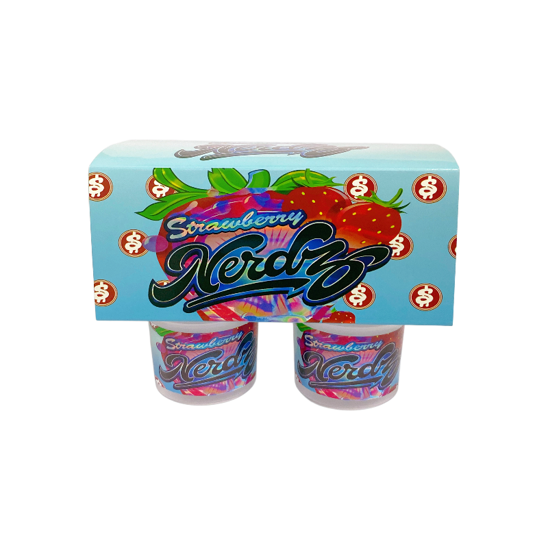 12 Pack - Ice Cream Pint Style Containers (Lids & Display Boxes) - Strawberry NerdZ