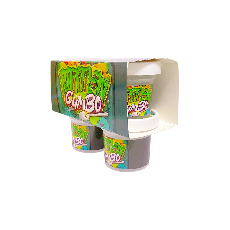 12 Pack - Ice Cream Pint Style Containers (Lids & Display Boxes) - Rotten Gumbo