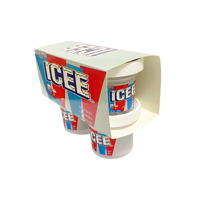 12 Pack - Ice Cream Pint Style Containers (Lids & Display Boxes) - ICEE