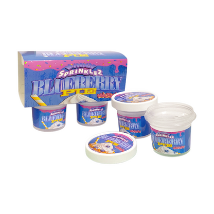 12 Pack - Ice Cream Pint Style Containers (Lids & Display Boxes) - Blueberry Pie Milkshake