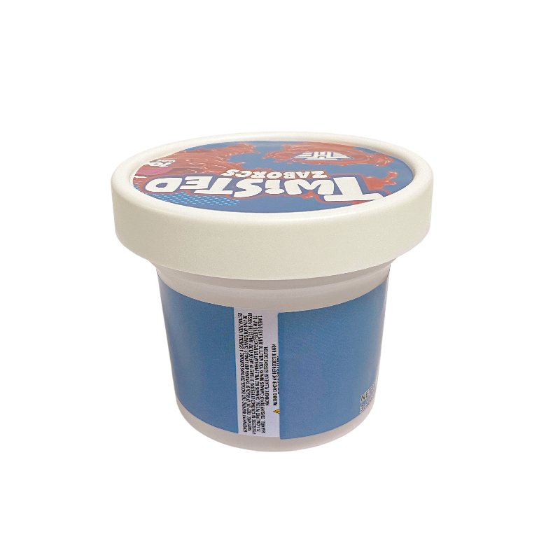 12 Pack - Ice Cream Pint Style Containers (Lids & Display Boxes) - Twisted Zabores High Tolerance