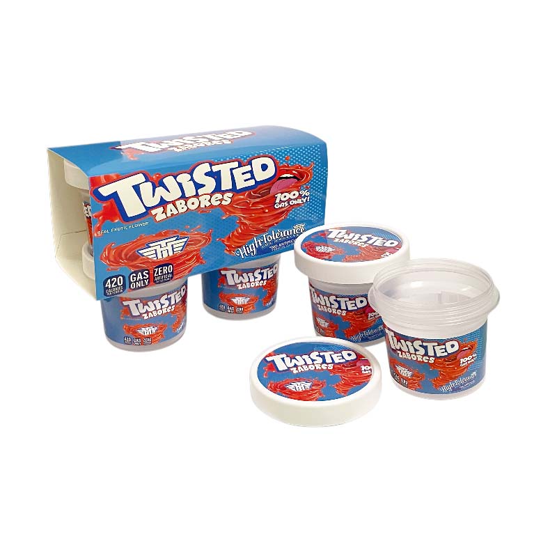 12 Pack - Ice Cream Pint Style Containers (Lids & Display Boxes) - Choose Your Design