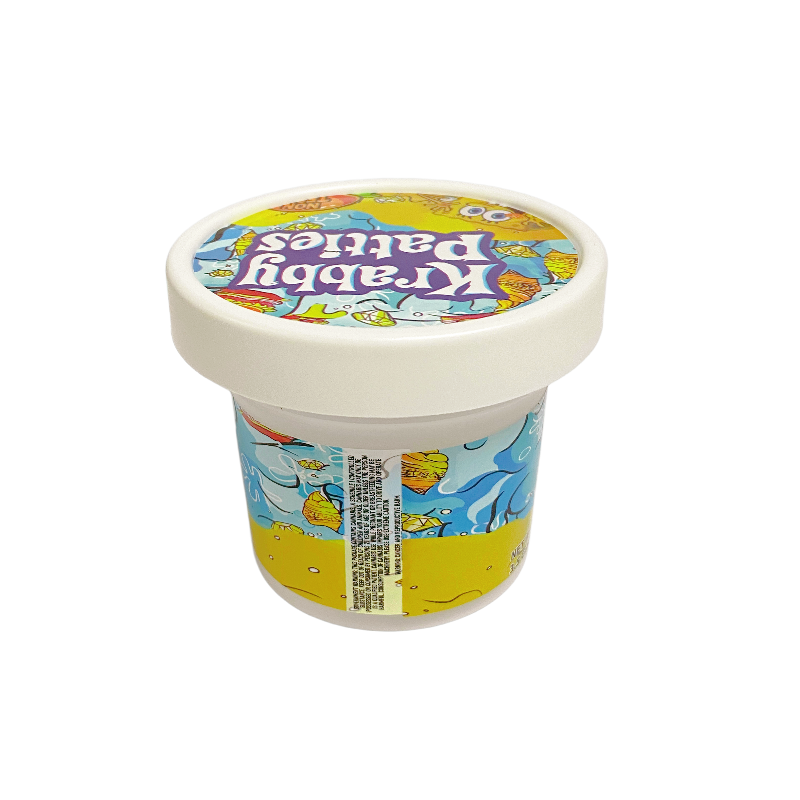 12 Pack - Ice Cream Pint Style Containers (Lids & Display Boxes) - Frankford Krabby Patties