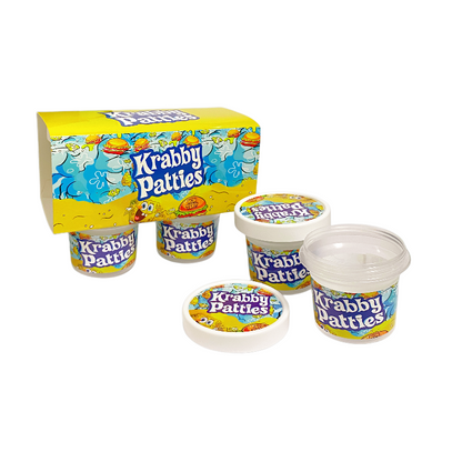 12 Pack - Ice Cream Pint Style Containers (Lids & Display Boxes) - Frankford Krabby Patties
