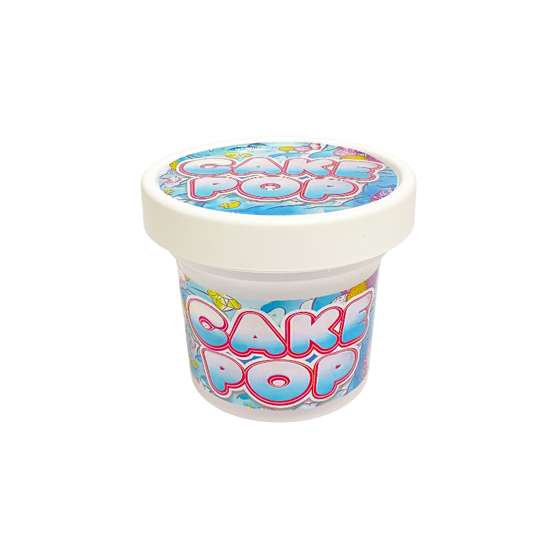 12 Pack - Ice Cream Pint Style Containers (Lids & Display Boxes) - Cake Pop