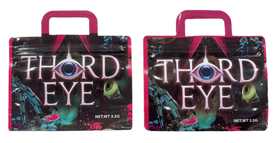 3.5g Shaped Mylar Storage Bag - Third Eye (50 Count)