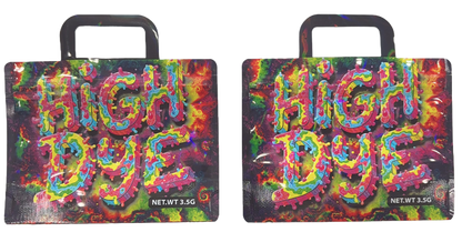 3.5g Shaped Mylar Storage Bag - High Dye (50 Count)