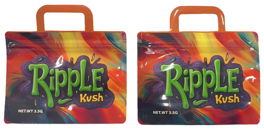3.5g Shaped Mylar Storage Bag - Ripple Kush (50 Count)