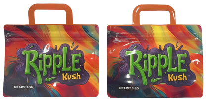 3.5g Shaped Mylar Storage Bag - Ripple Kush (50 Count)