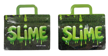3.5g Shaped Mylar Storage Bag - Slime (50 Count)