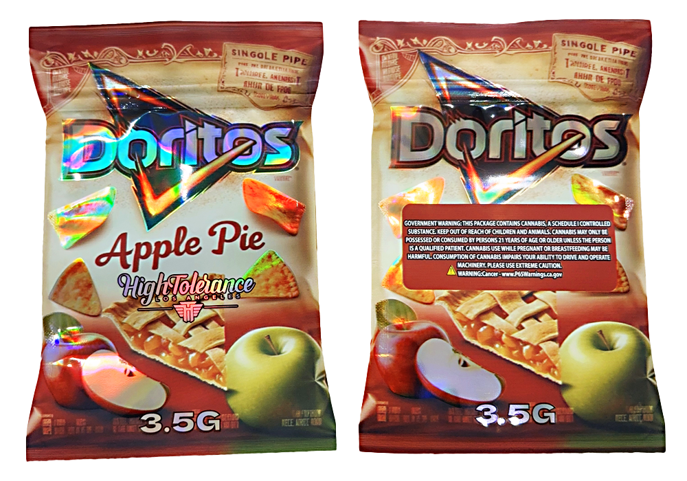 3.5g Shaped Mylar Bag - High Tolerance Doritos Apple Pie (50 Count)