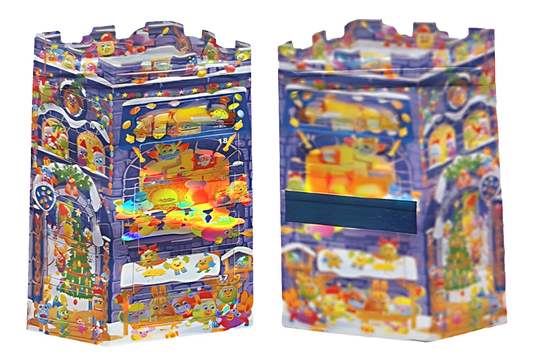 50 Pack - 3.5G Decorative Contour Shaped Mylar Bags - Zabores Blue Box