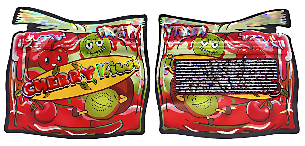 3.5g Shaped Mylar Bag - Cherry Kiwi (50 Count)