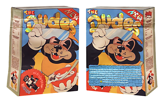 50 Pack - 3.5G Decorative Contour Shaped Mylar Bags - Zabores The Dudes Fucky The Bear