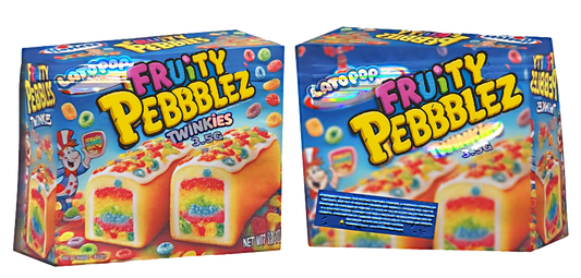 3.5g Shaped Mylar Bag - Latopop Fruity Pebbles Twinkies (50 Count)