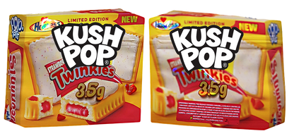 3.5g Shaped Mylar Bag - Kush Pop Strawberry Twinkies (50 Count)
