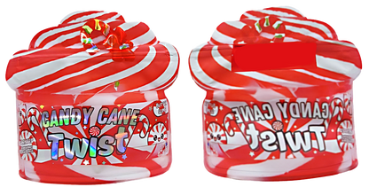50 Pack - 3.5G Decorative Contour Shaped Mylar Bags - Zabores Candy Cane Twist