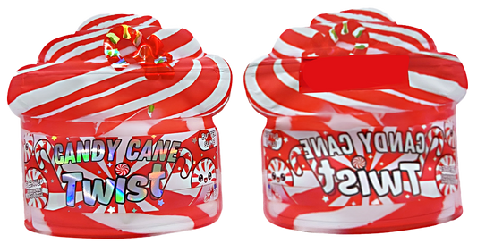 50 Pack - 3.5G Decorative Contour Shaped Mylar Bags - Zabores Candy Cane Twist