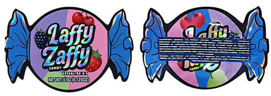 3.5g Shaped Mylar Bag - Laffy Taffy Candy (50 Count)