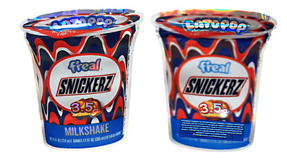 3.5g Shaped Mylar Bag - Latopop F'real Snickerz Milkshake (50 Count)