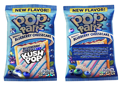 3.5g Shaped Mylar Bag - Kush Pop Pop Tarts Blueberry Cheesecake (50 Count)