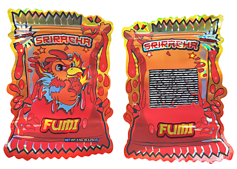 3.5g Shaped Mylar Bag - Fumi Sriracha (50 Count)