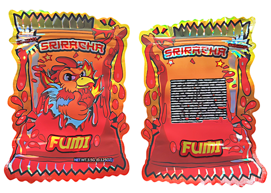 3.5g Shaped Mylar Bag - Fumi Sriracha (50 Count)