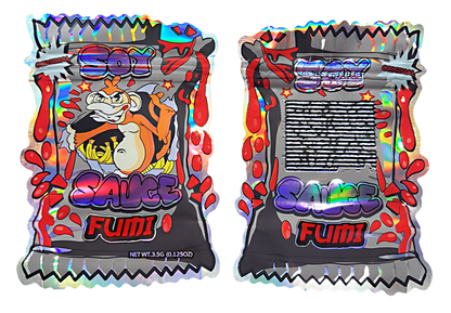 3.5g Shaped Mylar Bag - Fumi Soy Sauce (50 Count)