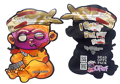 3.5g Shaped Mylar Bag - High Tolerance ICFMF I Can't Feel My Face (50 Count)