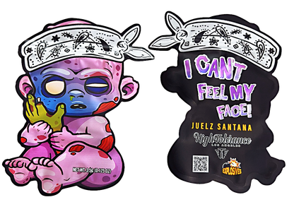 3.5g Shaped Mylar Bag - High Tolerance ICFMF I Can't Feel My Face Juelz Santana (50 Count)