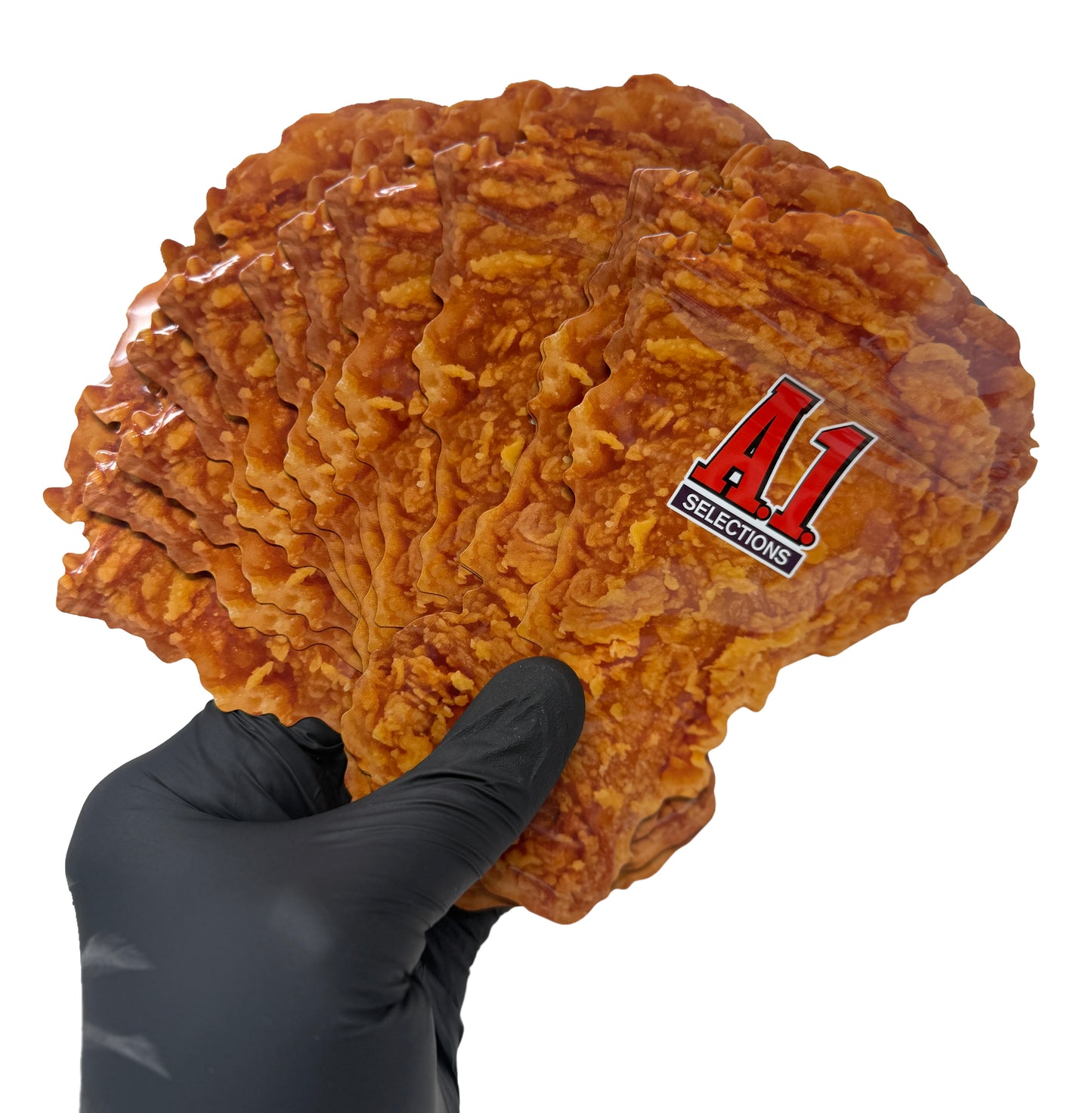 12 Pack - 3.5g Chicken Bucket Mylar Bags & Buckets Set – Novelty Fried Chicken Style Packaging Kit