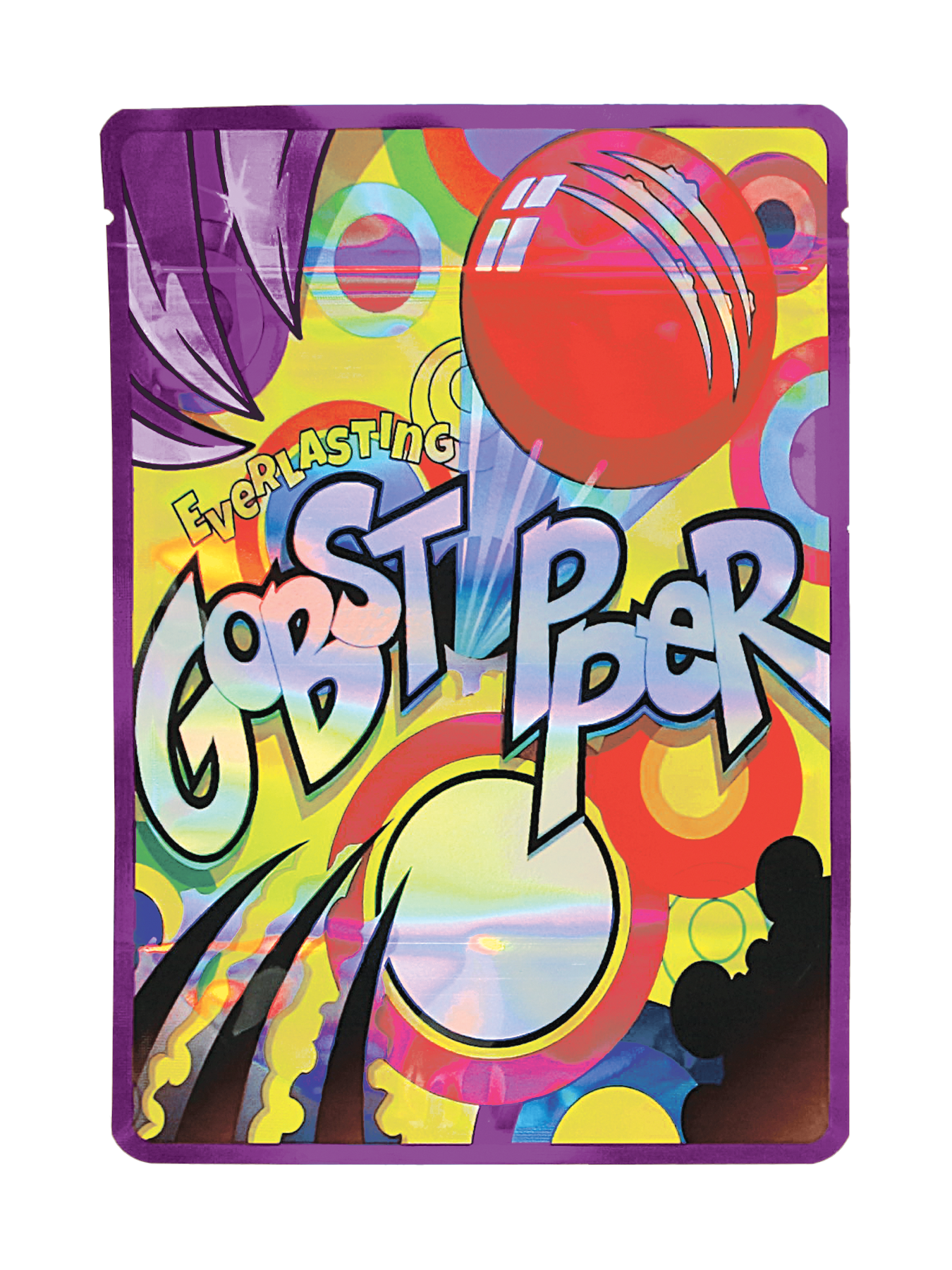 Mylar Bag Colorful packaging of a product with 'Coast Ripper' branding on a white background