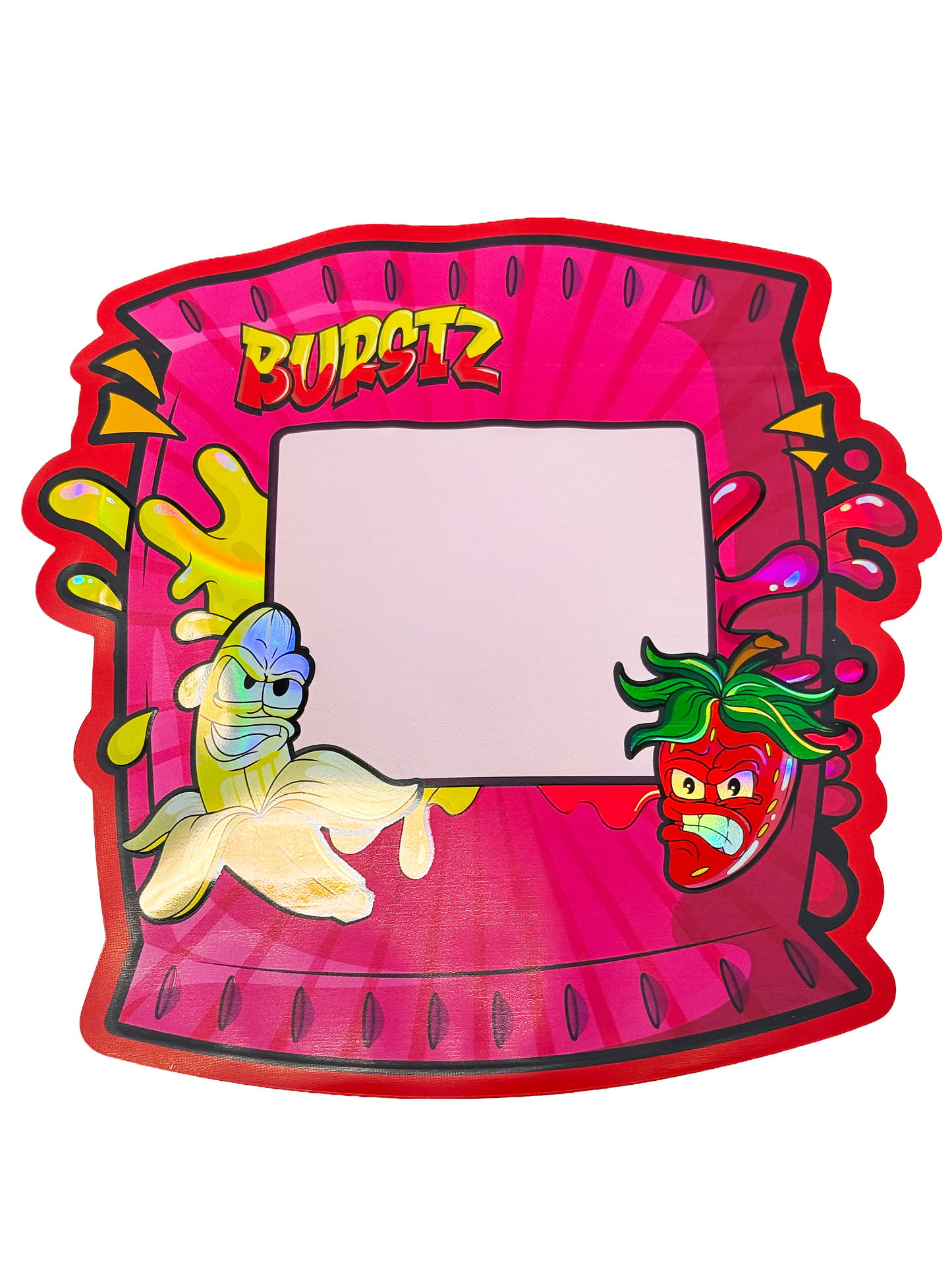 (50 Count) 6"x8" Exotic DieCut Premium Foil Storage Organizers - StrawNana Burst