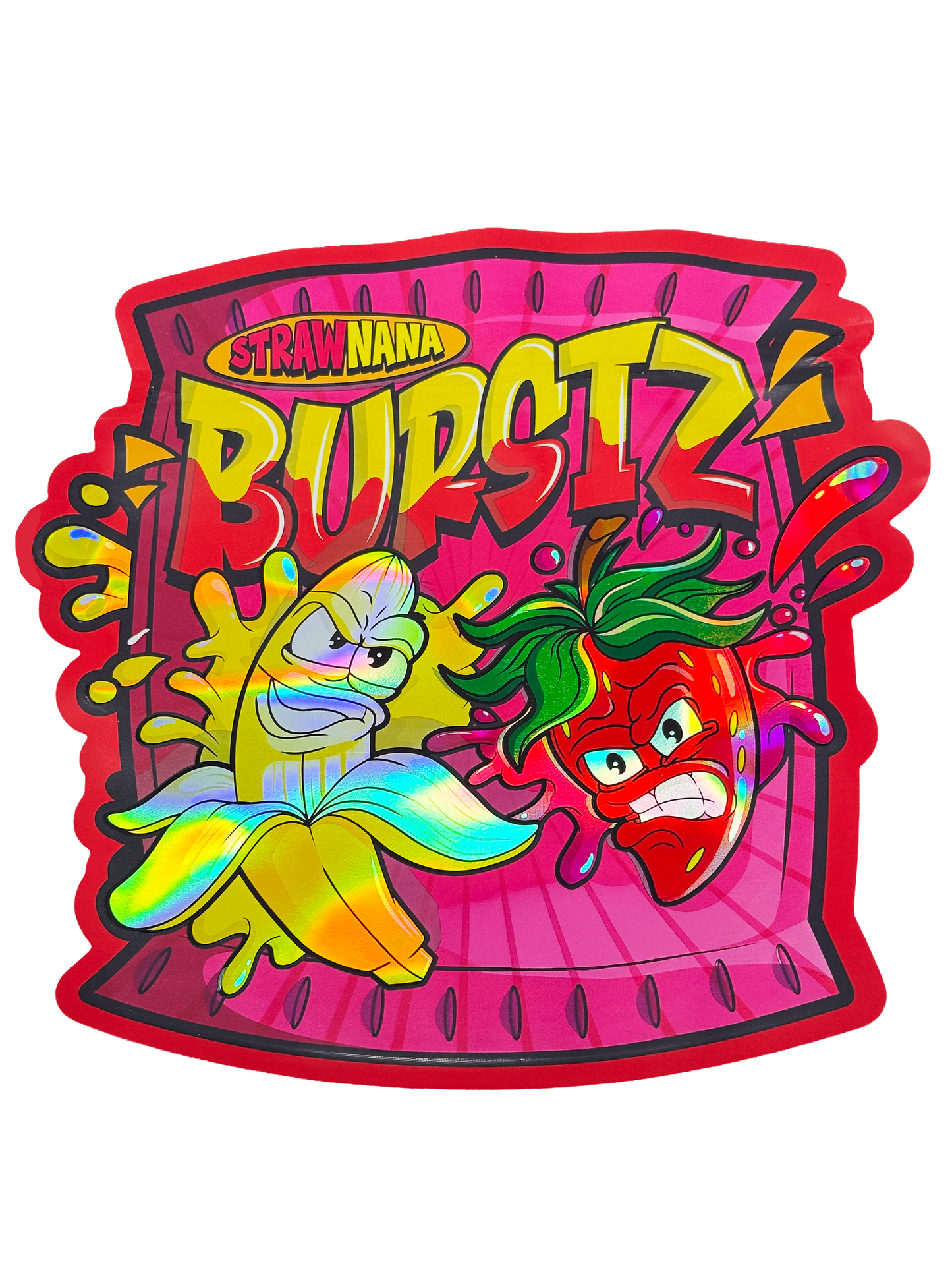 (50 Count) 6"x8" Exotic DieCut Premium Foil Storage Organizers - StrawNana Burst