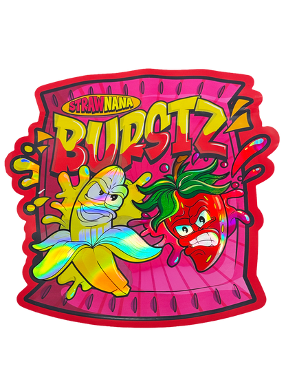 (50 Count) 6"x8" Exotic DieCut Premium Foil Storage Organizers - StrawNana Burst