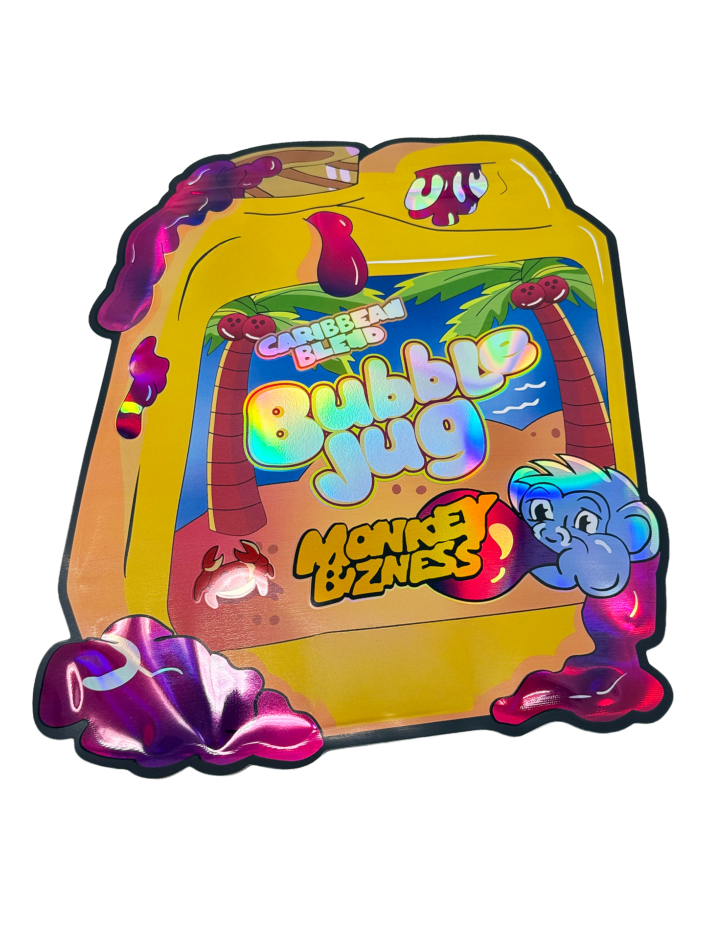 50 Pack – 28g Exotic Mylar Bags | Resealable Foil Packaging Pouches - Bubble Jug