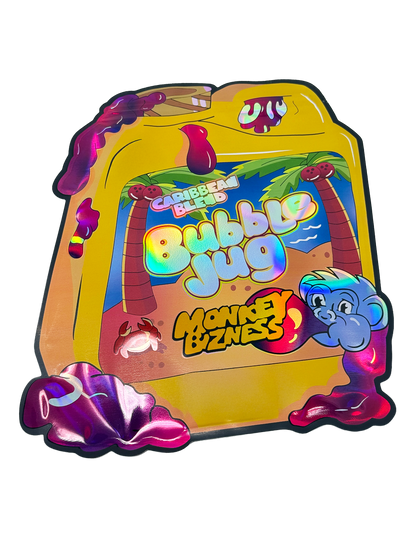 50 Pack – 28g Exotic Mylar Bags | Resealable Foil Packaging Pouches - Bubble Jug