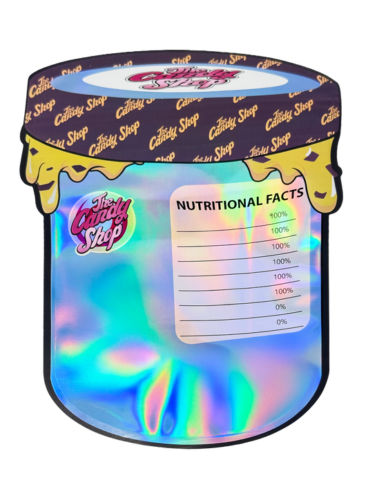 50 Pack – 28g Exotic Mylar Bags | Resealable Foil Packaging Pouches  - Half Baked Candy Shop