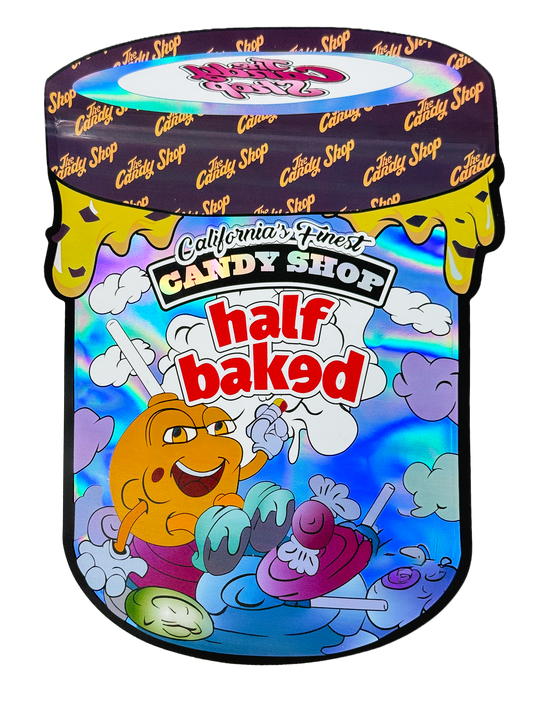 50 Pack – 28g Exotic Mylar Bags | Resealable Foil Packaging Pouches  - Half Baked Candy Shop
