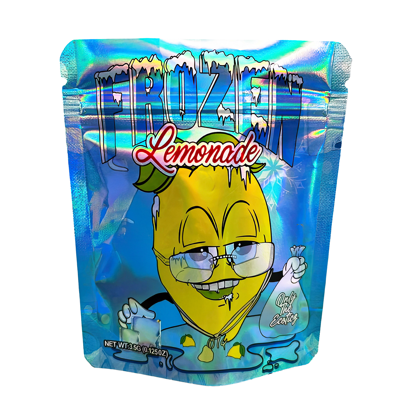 3.5g Exotic Mylar Bag - Frozen Lemonade (50 Count)