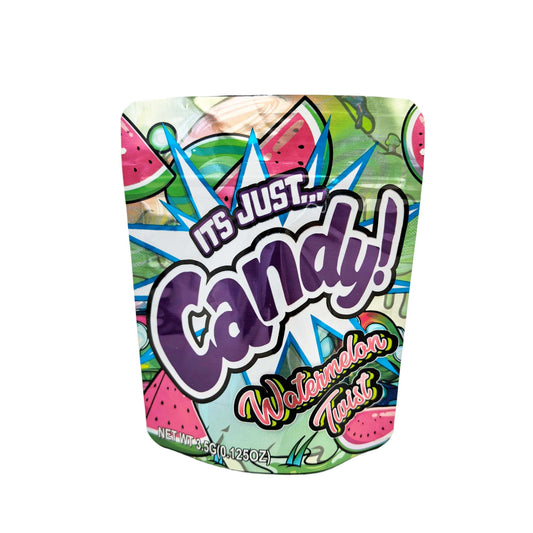 50 Pack - 3.5g Exotic Mylar Bags - It's Just Candy - Watermelon Twist