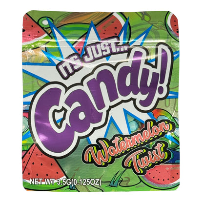 50 Pack - 3.5g Exotic Mylar Bags - It's Just Candy - Watermelon Twist