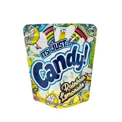 50 Pack - 3.5g Exotic Mylar Bags - It's Just Candy - Rainbow Lemonade