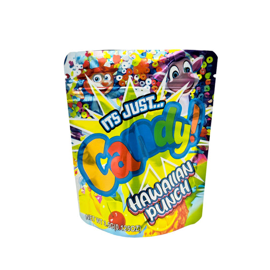 50 Pack - 3.5g Exotic Mylar Bags - It's Just Candy - Hawaiian Punch