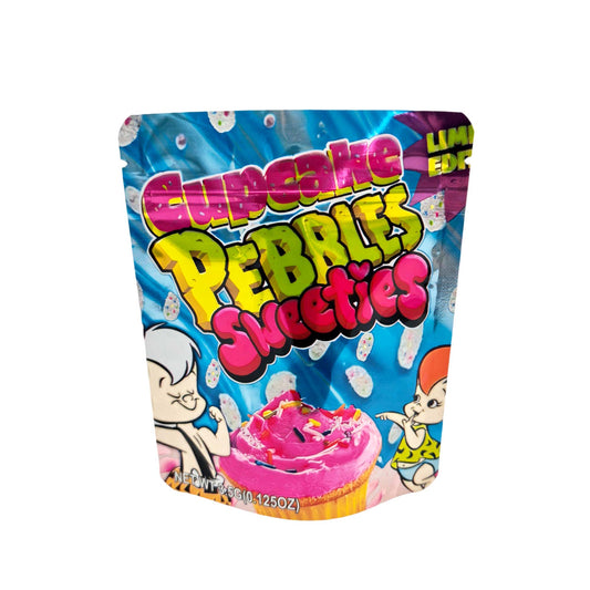 50 Pack - 3.5g Exotic Mylar Bags - Cupcake Pebbles - Sweeties