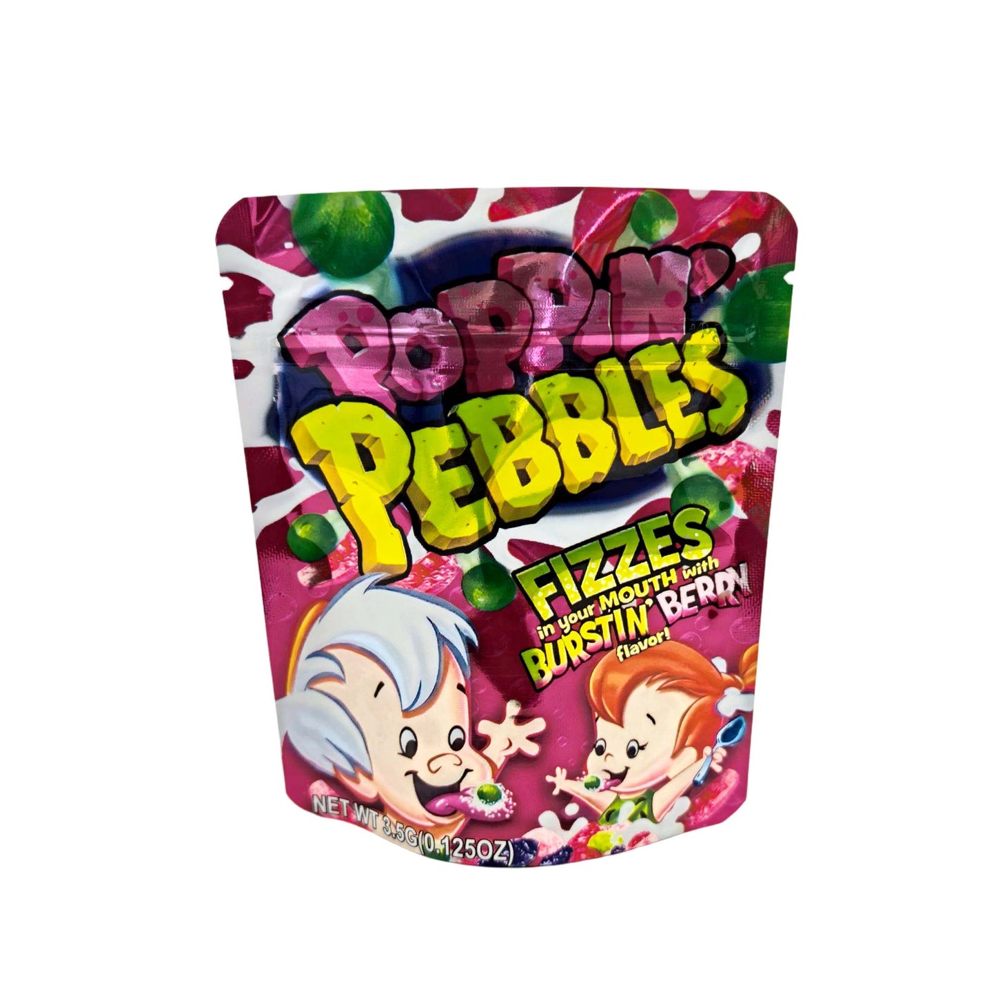 50 Pack - 3.5g Exotic Mylar Bags - Poppin' Pebbles - Fizzes