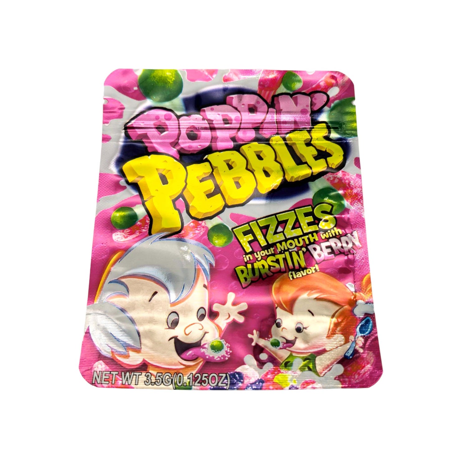 50 Pack - 3.5g Exotic Mylar Bags - Poppin' Pebbles - Fizzes