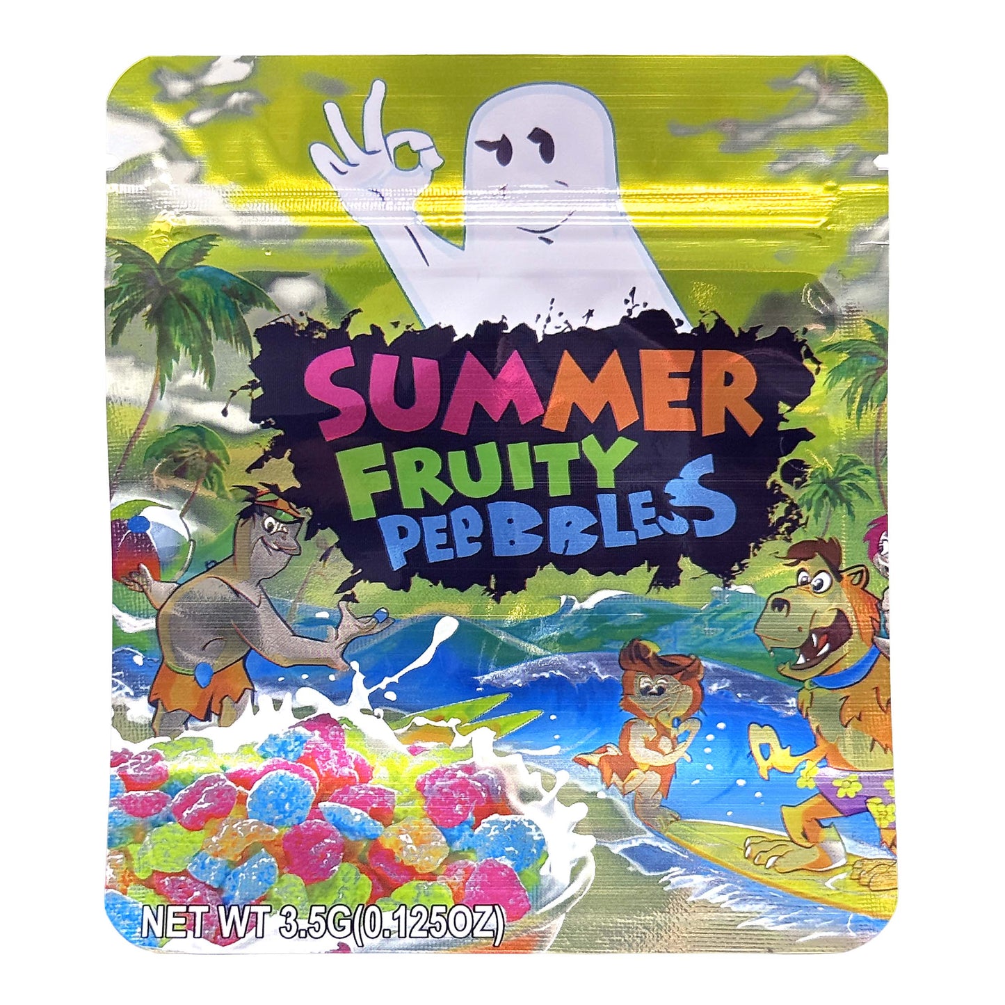 50 Pack - 3.5g Exotic Mylar Bags - Summer Fruity Pebbles