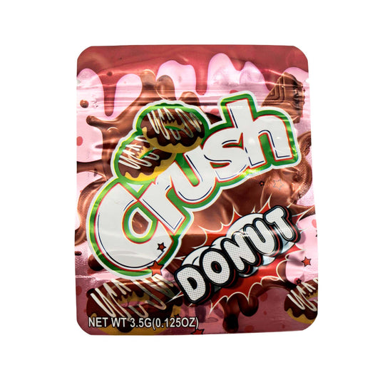 50 Pack - 3.5g Exotic Mylar Bags - Crush - Donut